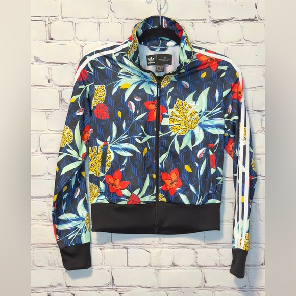 Adidas Originals x HER Studio London Track Jacket Size Small Tropical Leopard - Picture 10 of 10